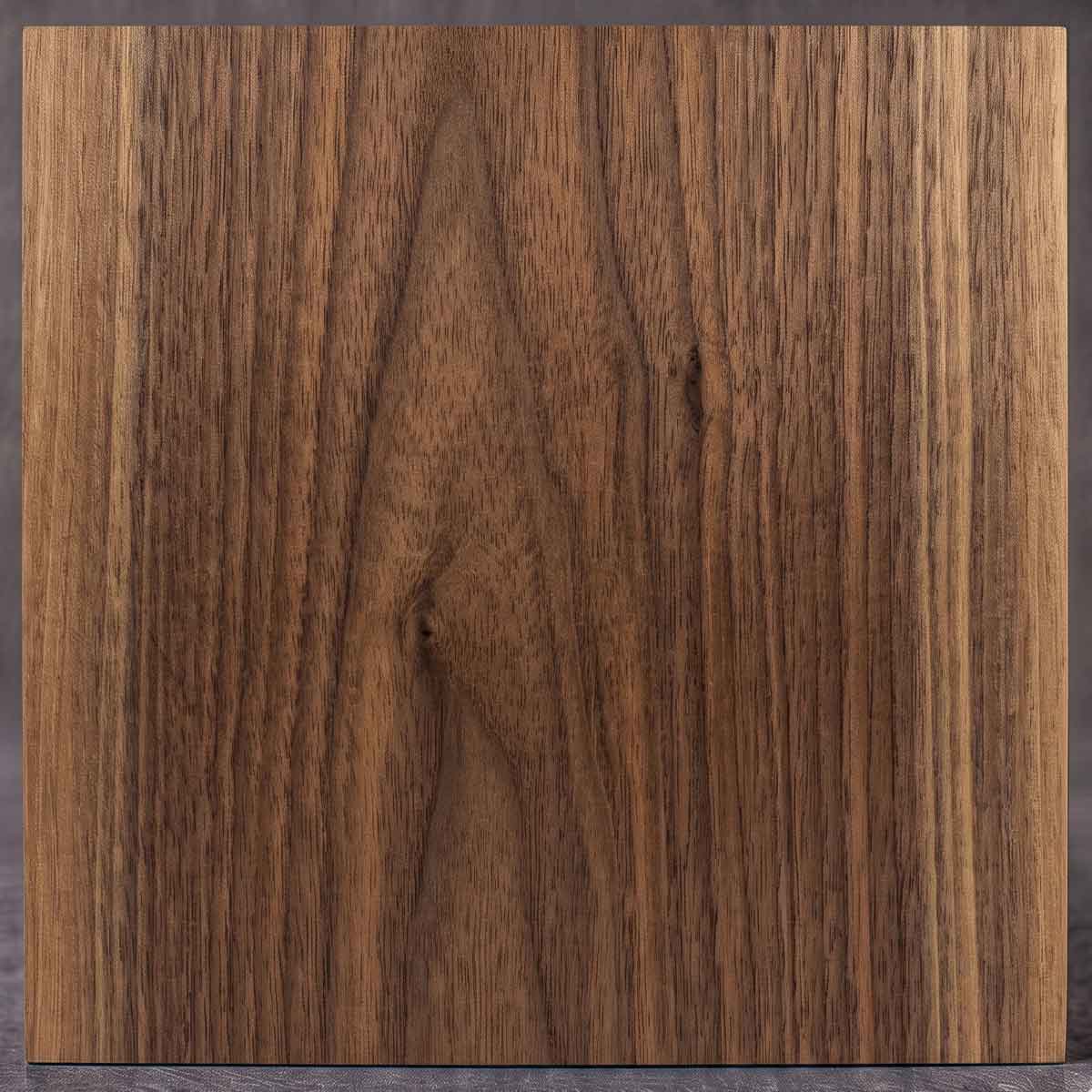 Features a rich chocolate brown color with elegant cathedral grain swirls. A luxurious wood choice that brings warmth and sophistication to any design.