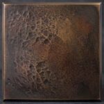 A rugged, highly textured finish that celebrates the raw, organic beauty of poured metal. Its deeply pitted surface creates stunning, tactile shadow play.