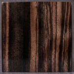 Features dramatic, high-contrast stripes of jet black and rich cocoa brown. An impactful, variegated exotic wood offering an intense, artistic appearance.