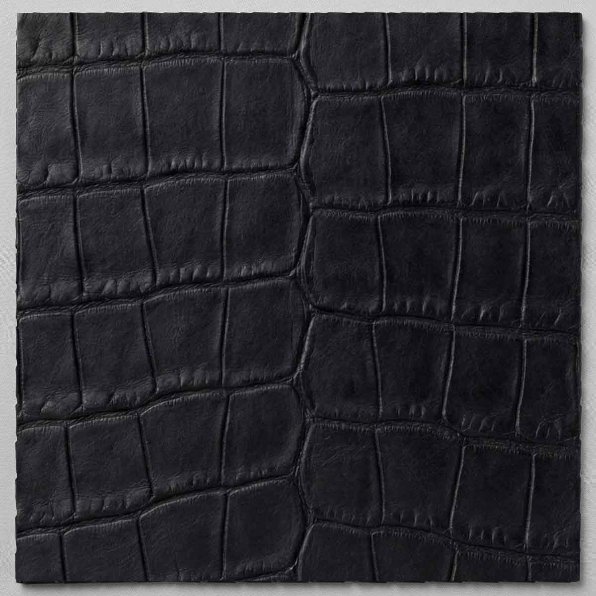 Matte Crocodile Emboss – Onyx