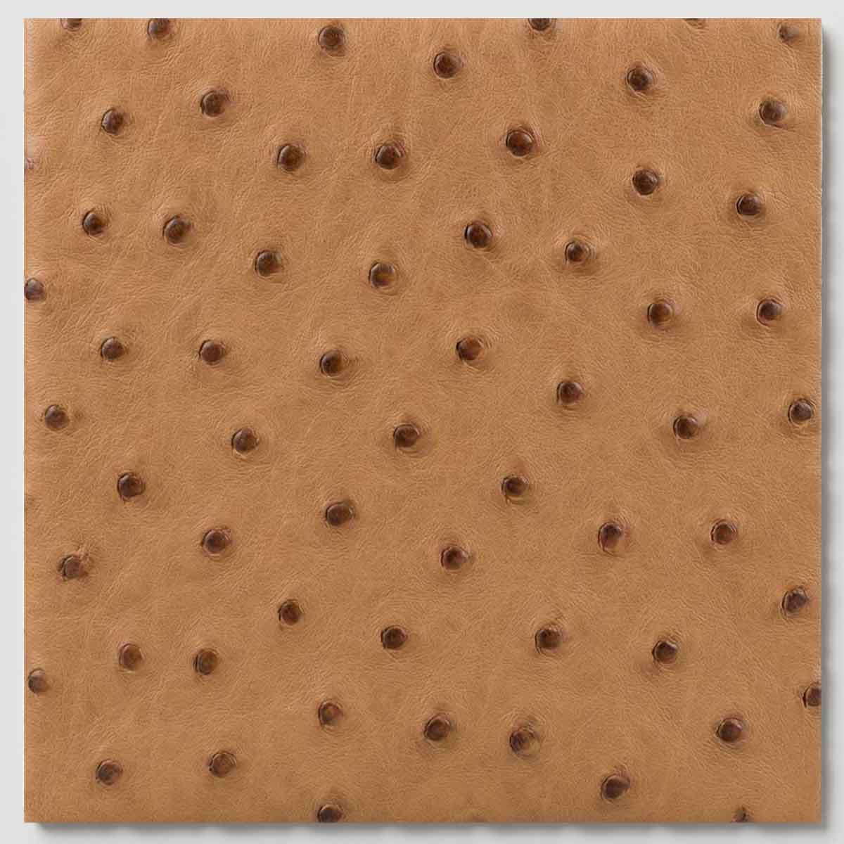 Ostrich Leather – Tan Quill