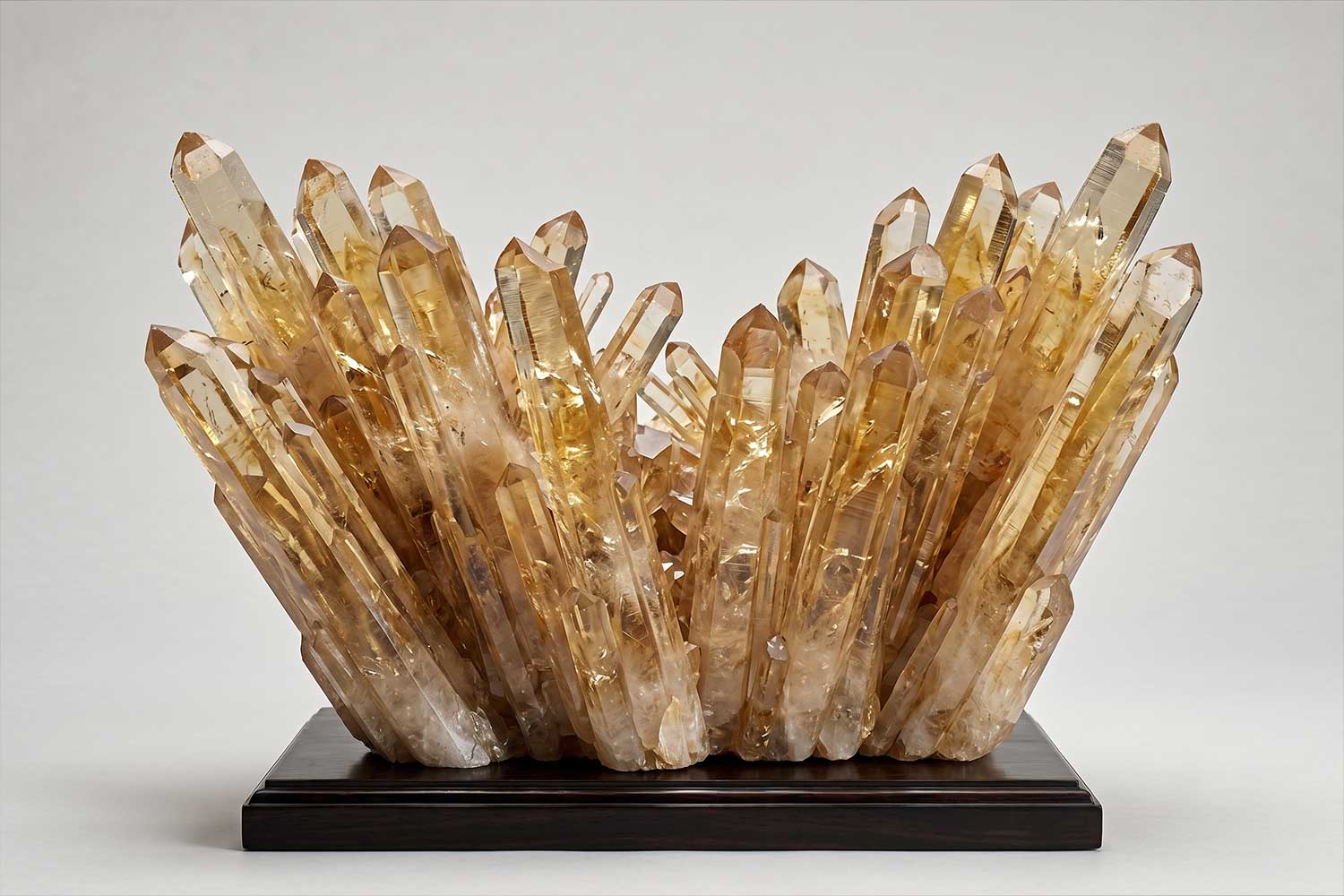 Macro photograph of a natural crystal or mineral cluster formation