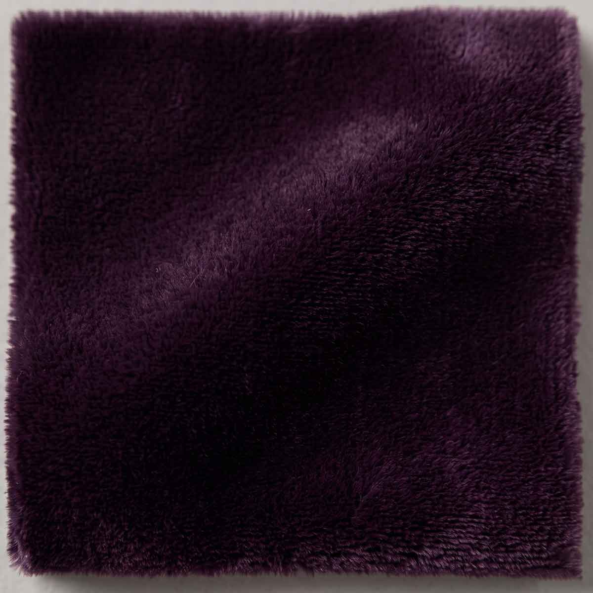 Mohair Velvet – Deep Aubergine