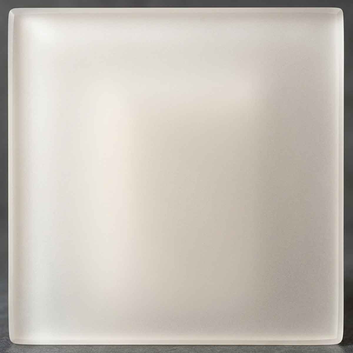 A luxurious, uniform matte-white finish that provides total obscuration while diffusing light into a soft, ambient glow.