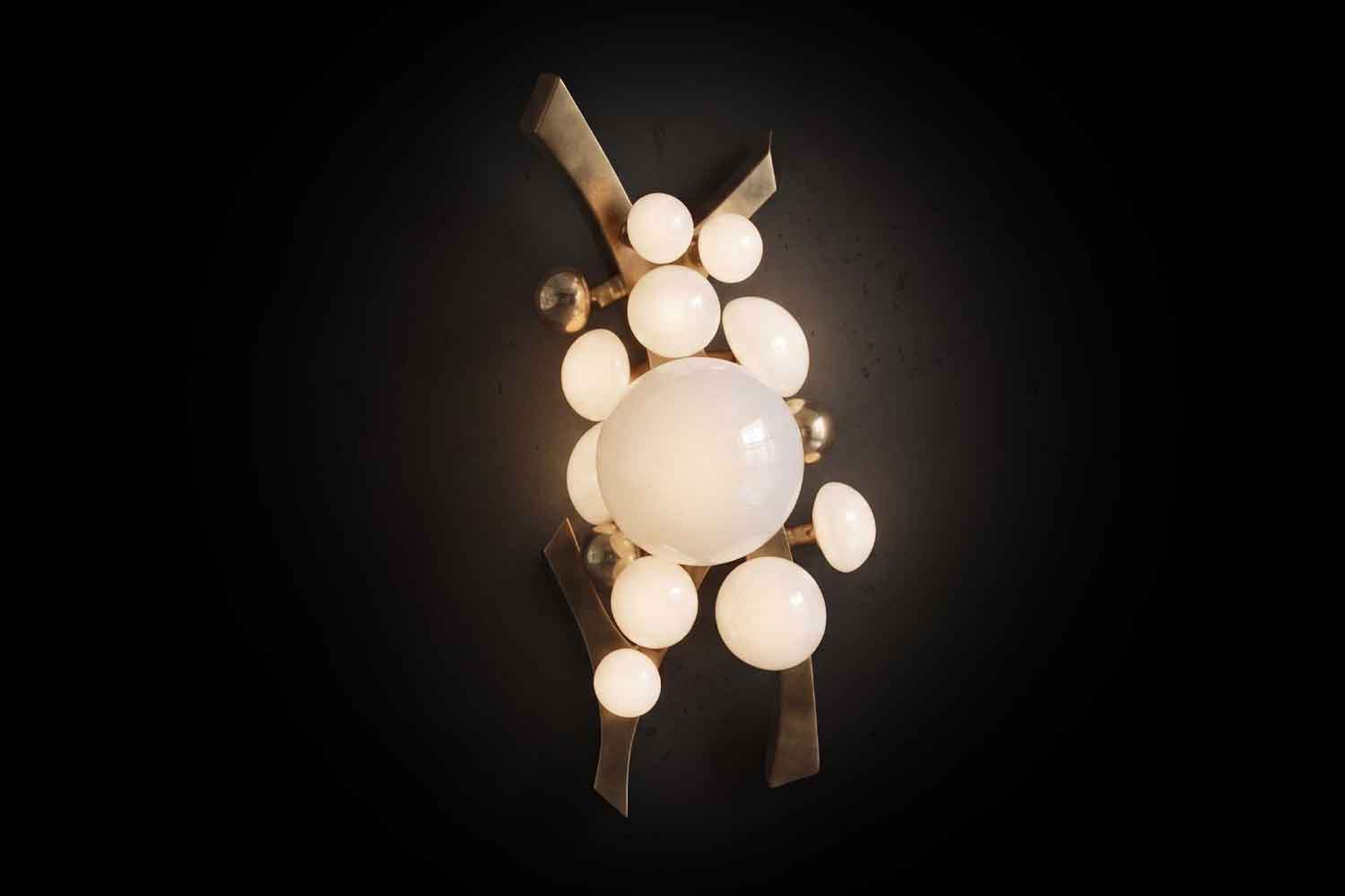 Intima sconce mounted on a wall